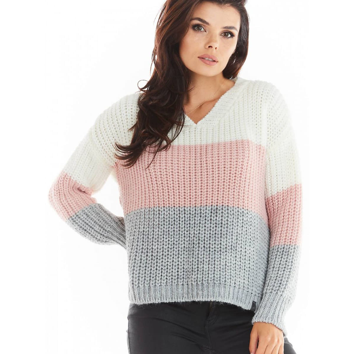 Sweaters awama model 149738 Pink