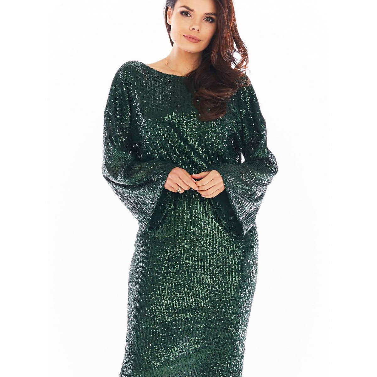 Rochie awama model 150756 Green