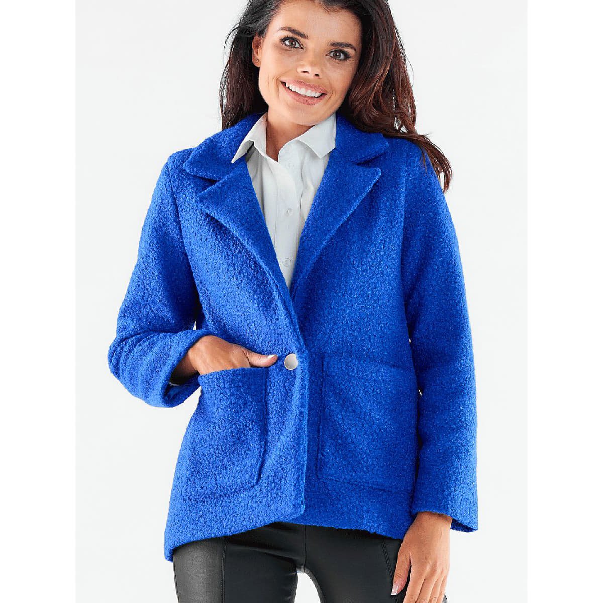 Vestes  awama model 173865 Blue