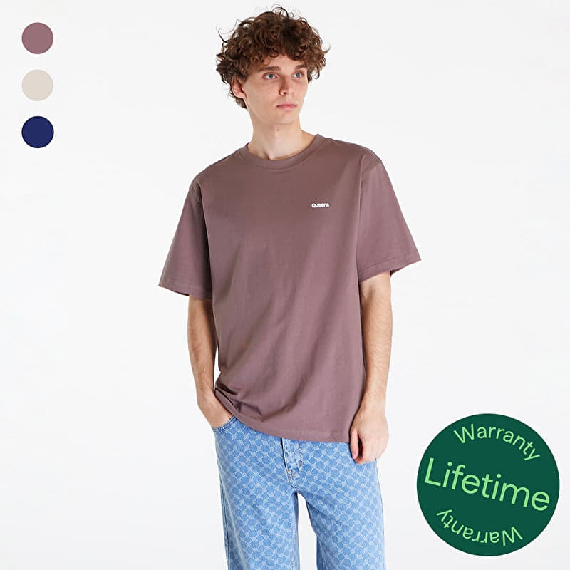 T-shirt Queens 3-Pack Men’s Essential Contrast Print Mauve/ Sand/ Navy