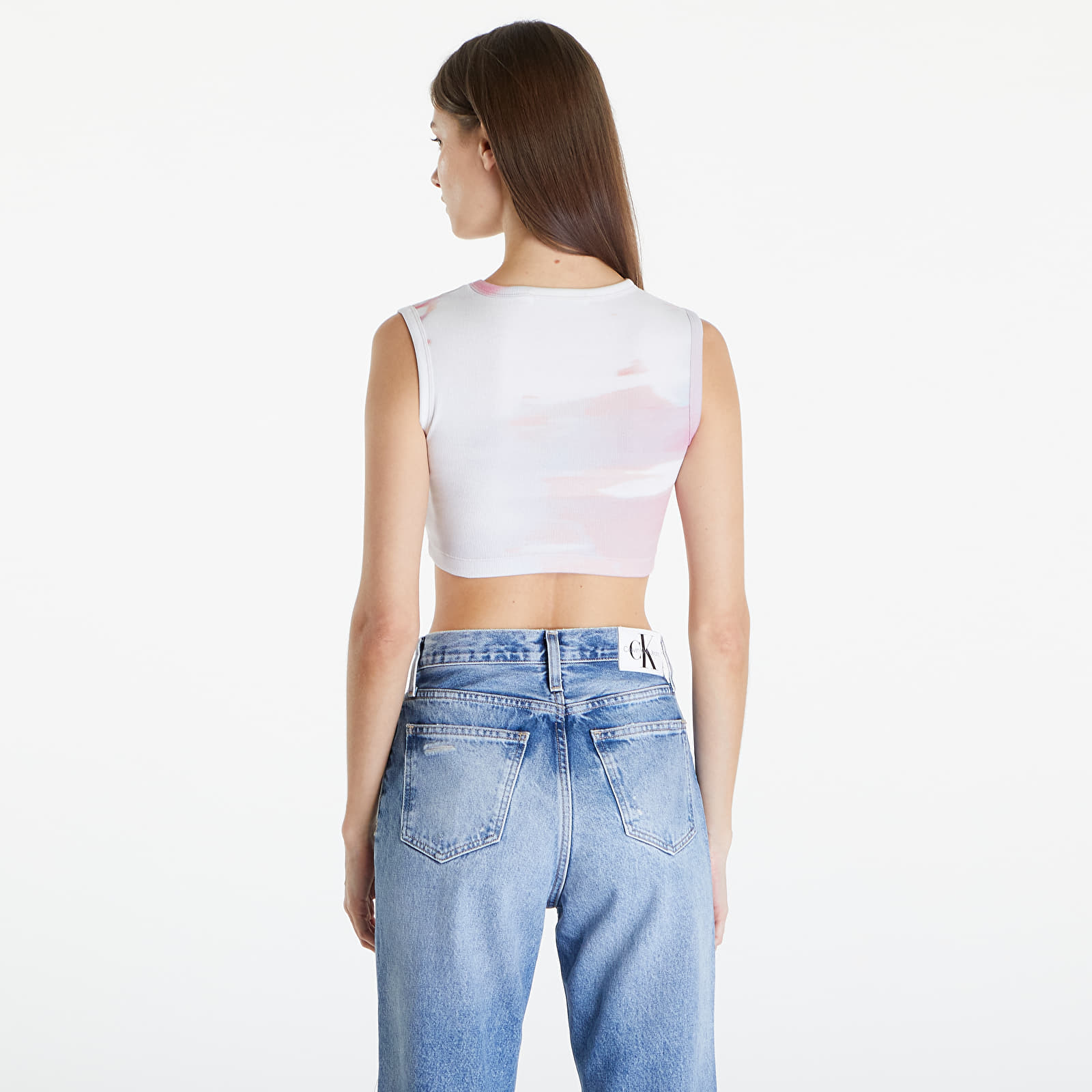 Tank tops Calvin Klein Jeans Cropped Tank Top White