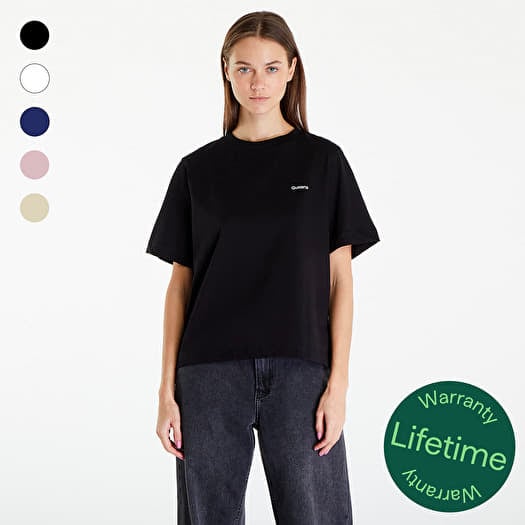 T-shirt Queens 5-Pack Women's Essential Contrast Print Black/ White/ Navy/ Pink/ Sand