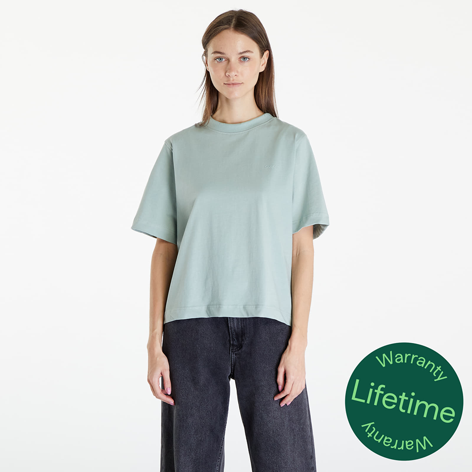 Tricouri Queens Women's Essential T-Shirt With Tonal Print Leaf