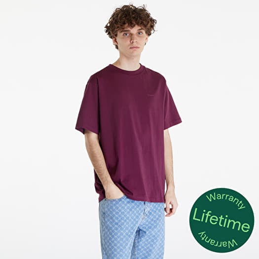 Maglietta Queens Men's Essential T-Shirt With Tonal Print Bordeaux