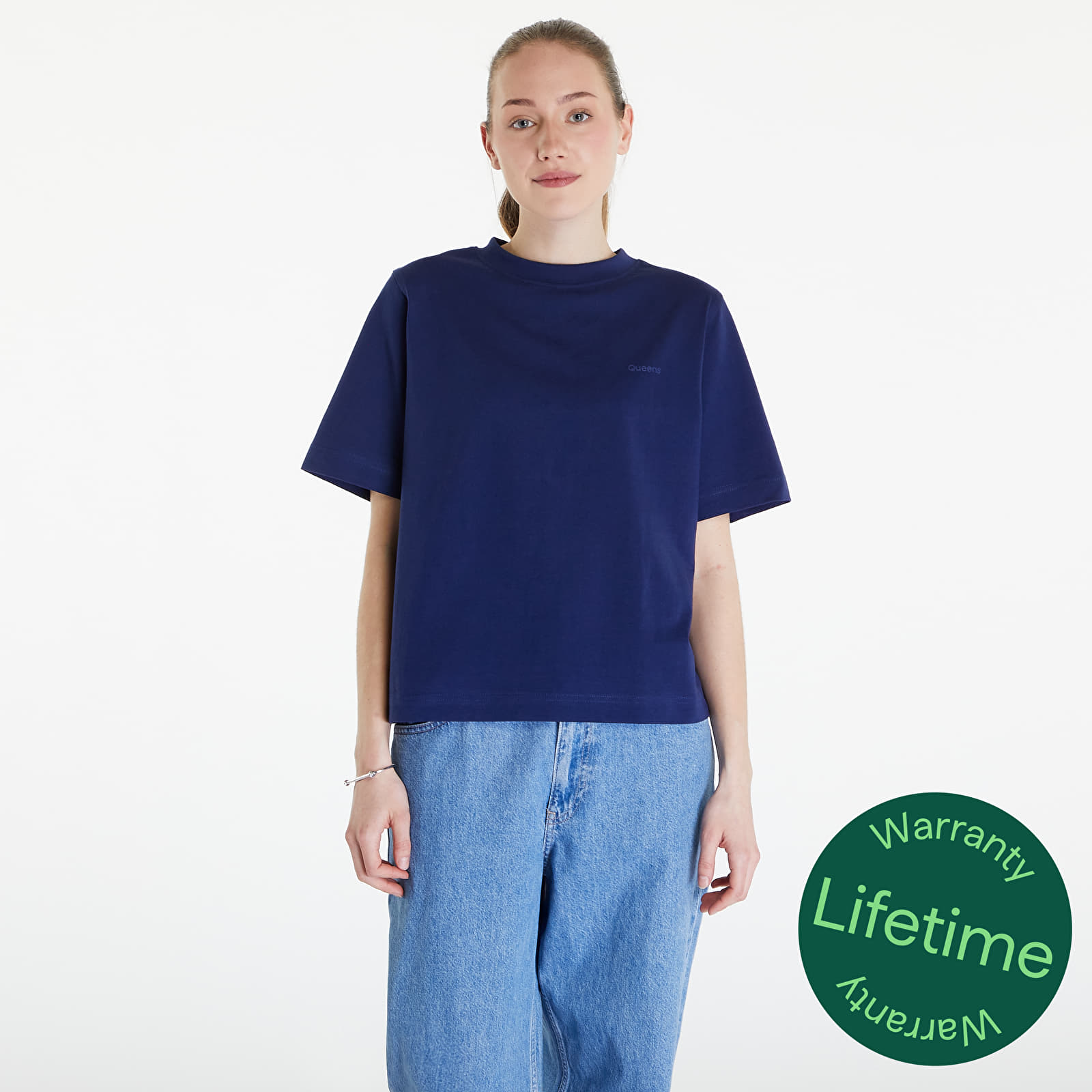 T-shirts Queens Women's Essential T-Shirt With Tonal Print Navy