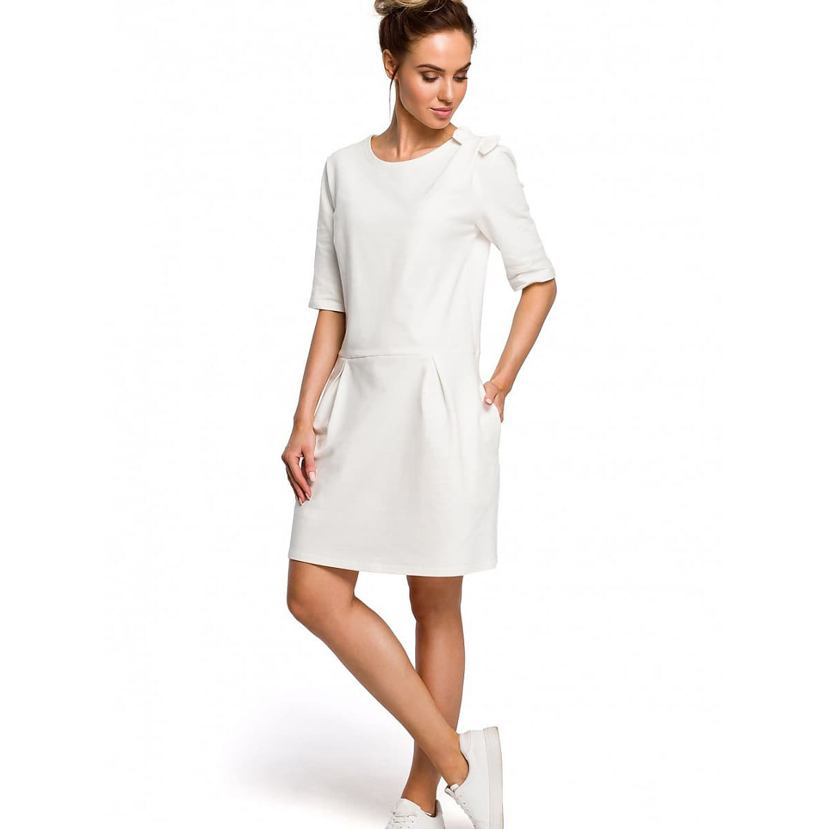 Šaty Moe model 127557 Beige