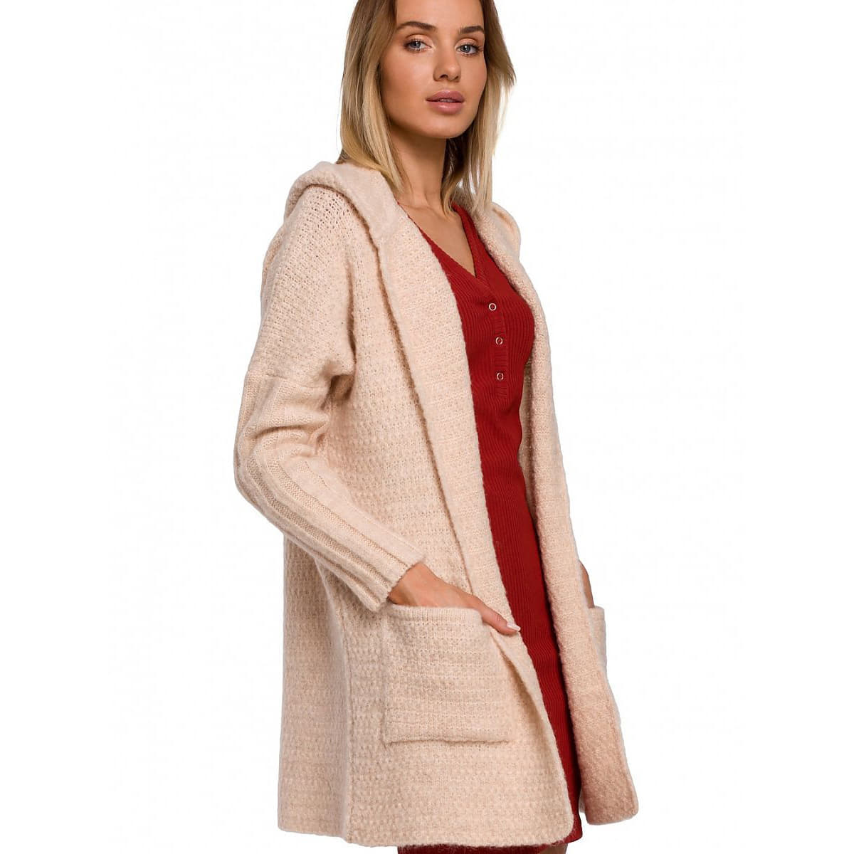 Pulover Moe model 147932 Beige