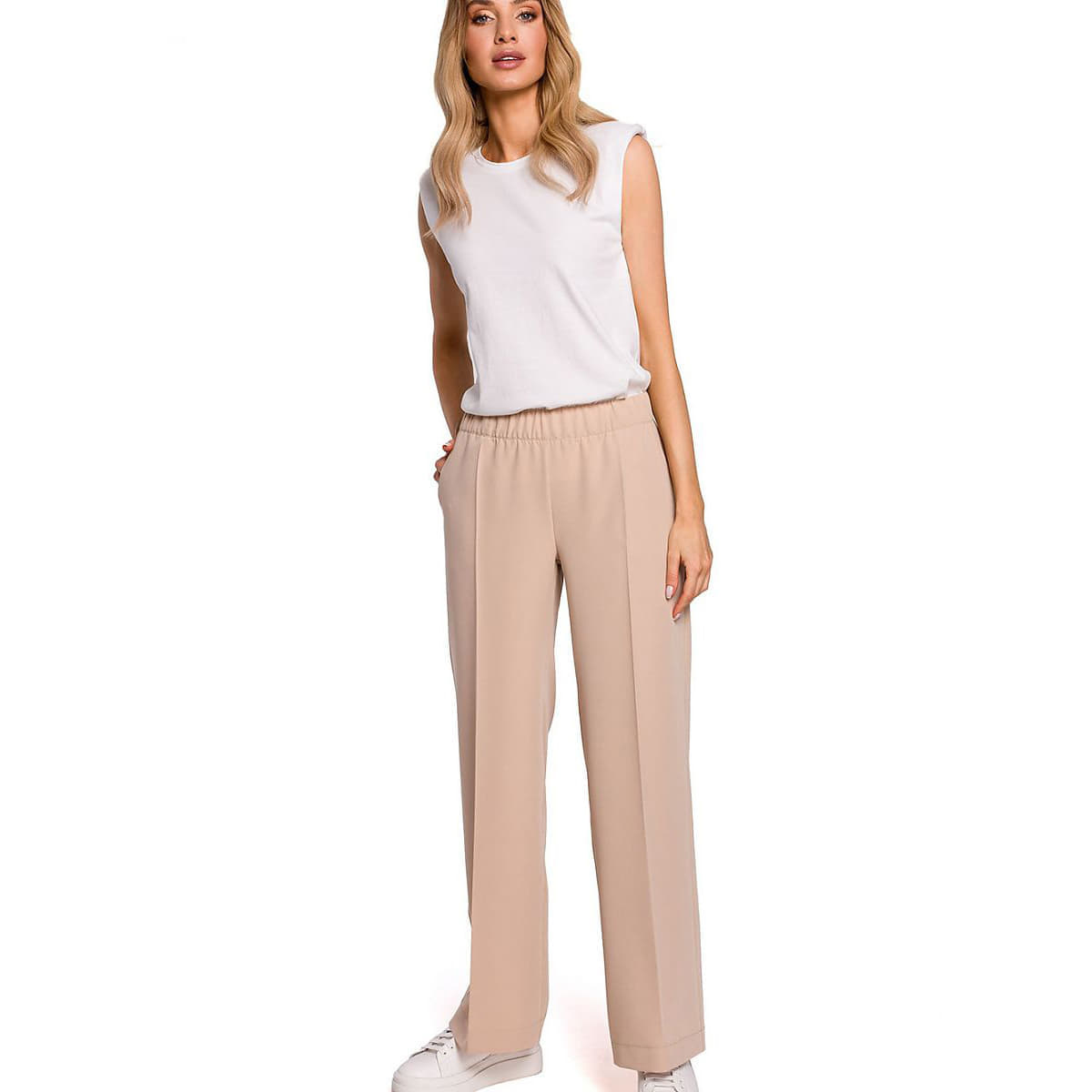 Pantaloni Moe model 152654 Beige
