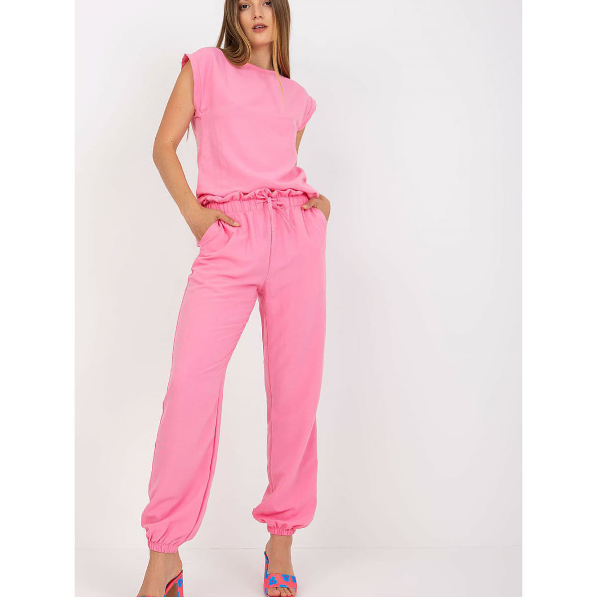 Pantaloni Rue Paris model 168188 Pink