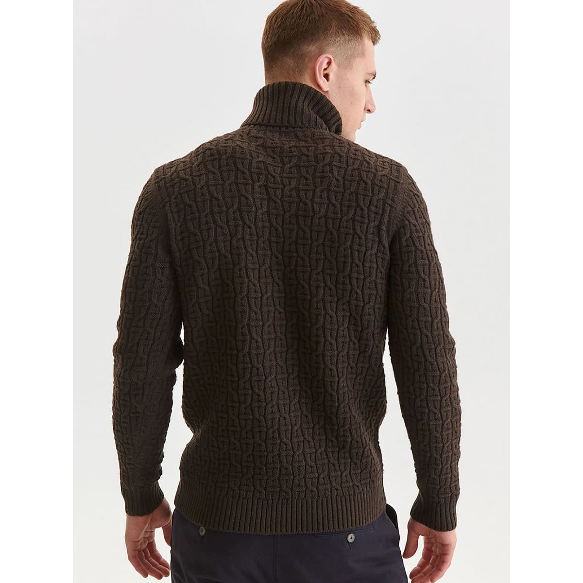Svetry Top Secret model 174215 Brown
