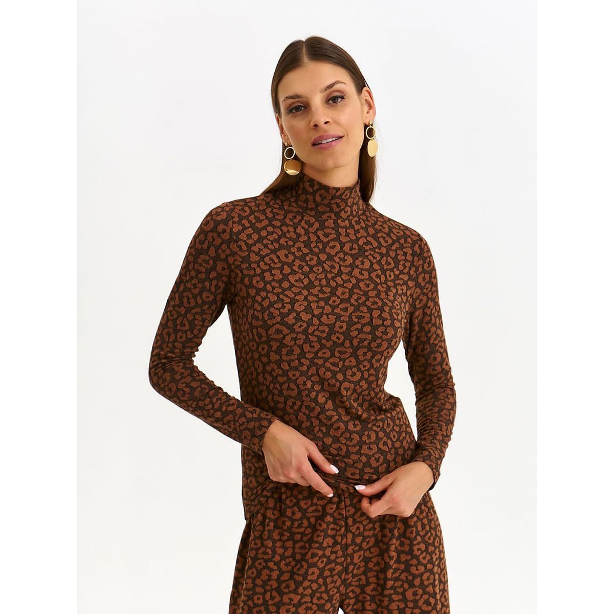 Svetry Top Secret model 185140 Brown
