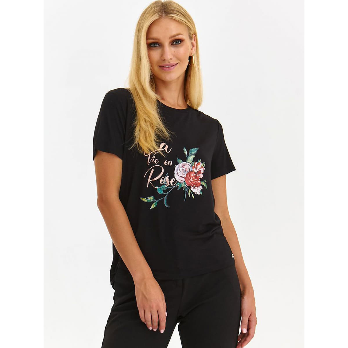 T-Shirts Top Secret model 189832 Black