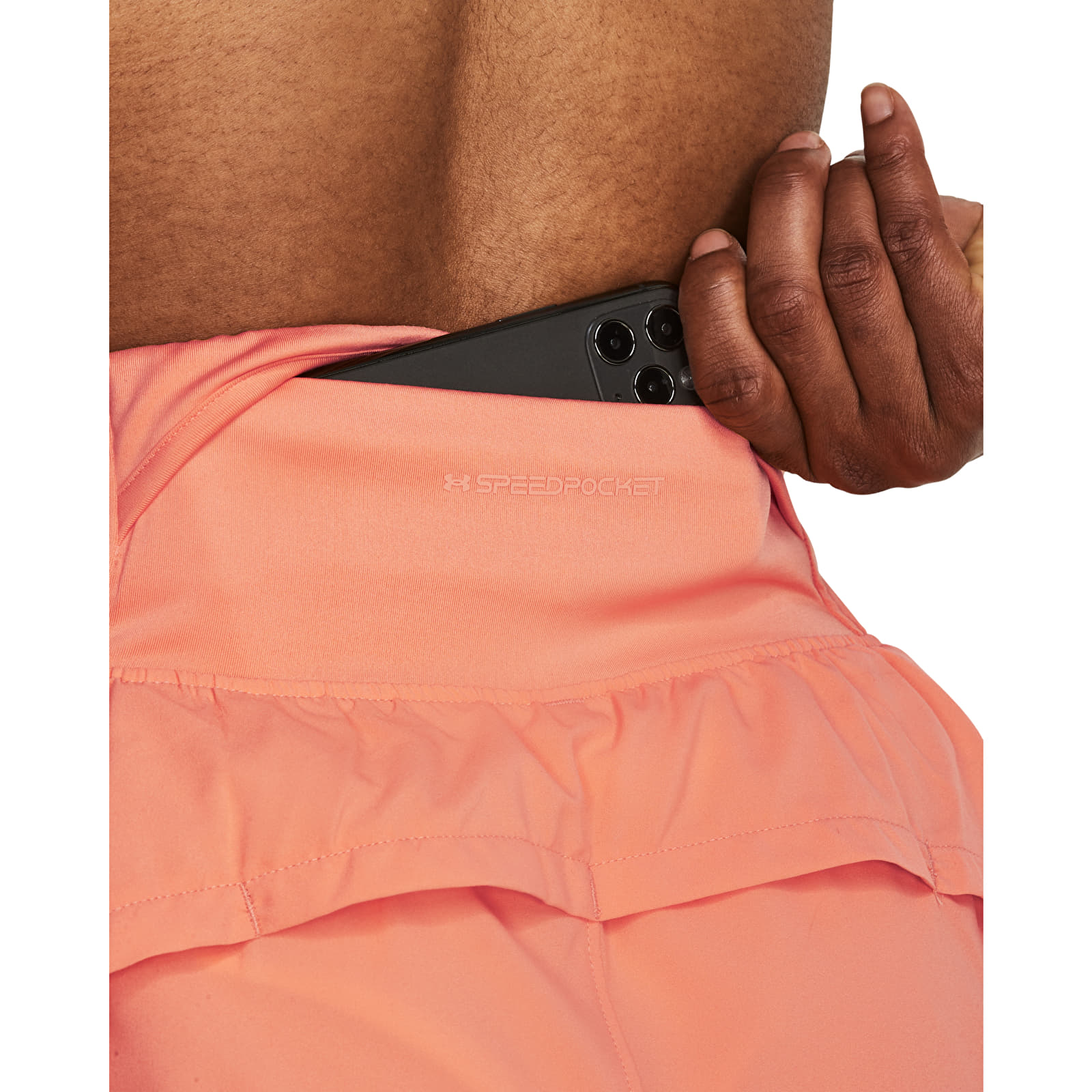 Shortsid Under Armour Run Stamina 3'' Short Bubble Peach