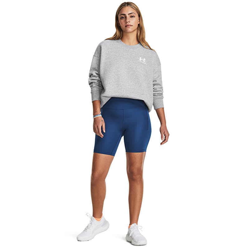 Sweatshirt Under Armour Essential Flc Os Crew Mod Gray Light Heather