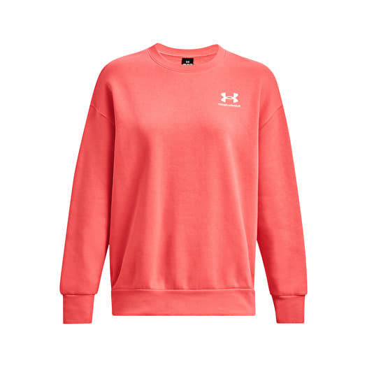 Sweatshirts Under Armour Essential Flc Os Crew Venom Red Queens