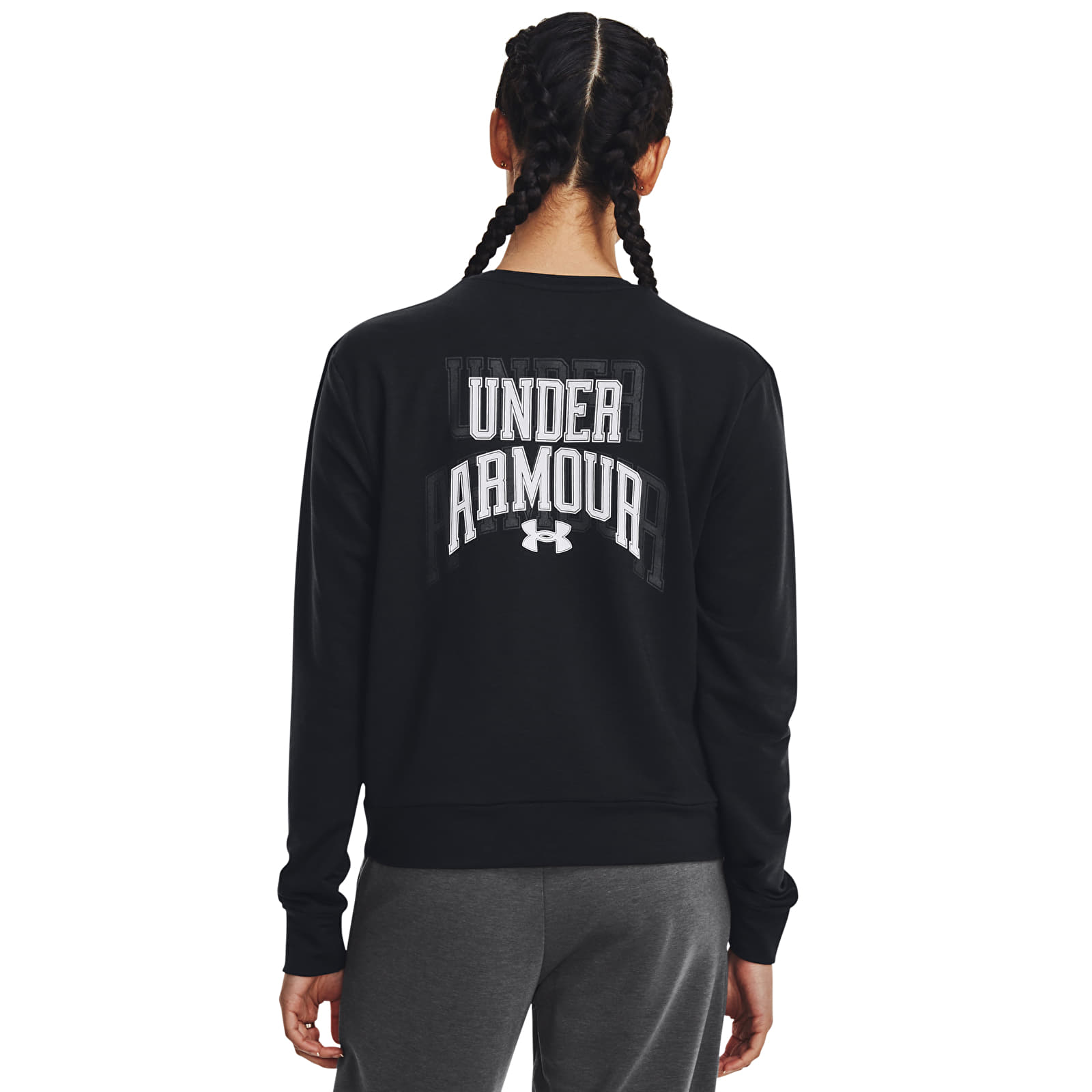 Kapuutsikud ja kampsunid Under Armour Rival Terry Graphic Crew Black