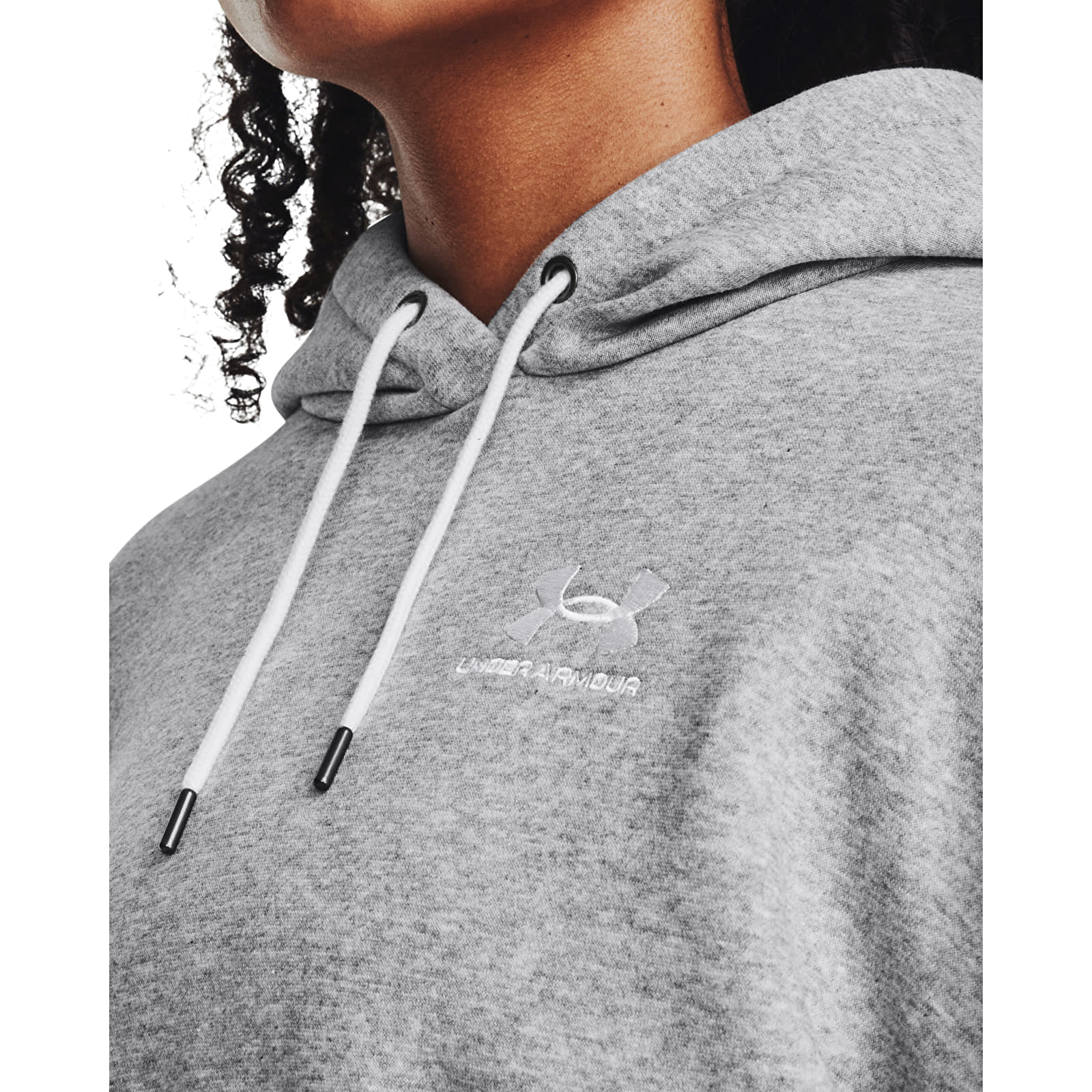 Hoodies and sweatshirts  Under Armour Essential Flc Os Hoodie Mod Gray Light Heather