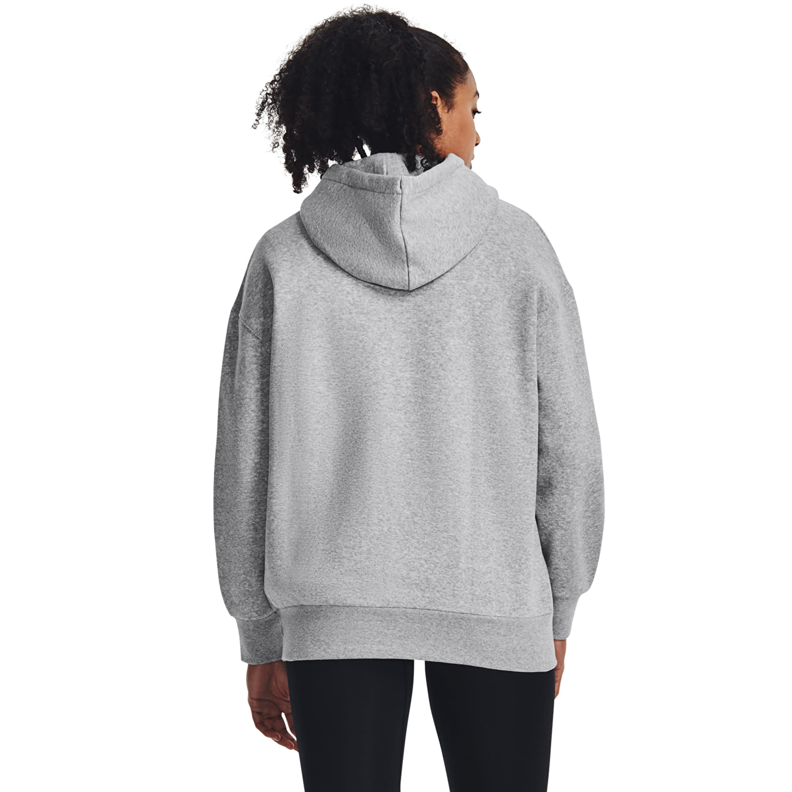 Hoodies Under Armour Essential Flc Os Hoodie Mod Gray Light Heather