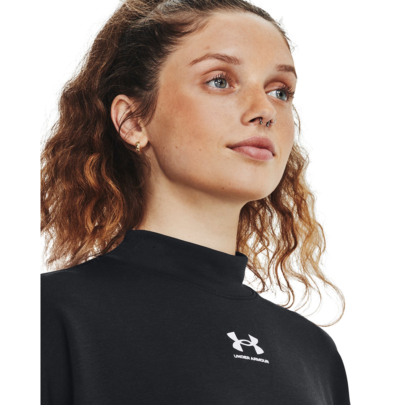 Sudaderas Under Armour Rival Terry Mock Crew Black
