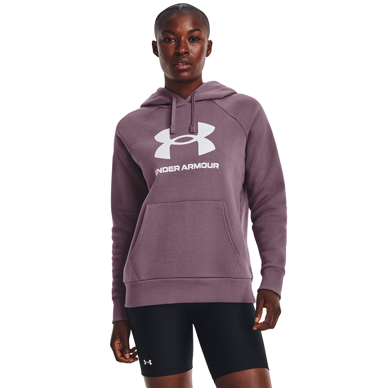 Mikinas ar kapuci un sporta krekli Under Armour Rival Fleece Big Logo Hdy Misty Purple