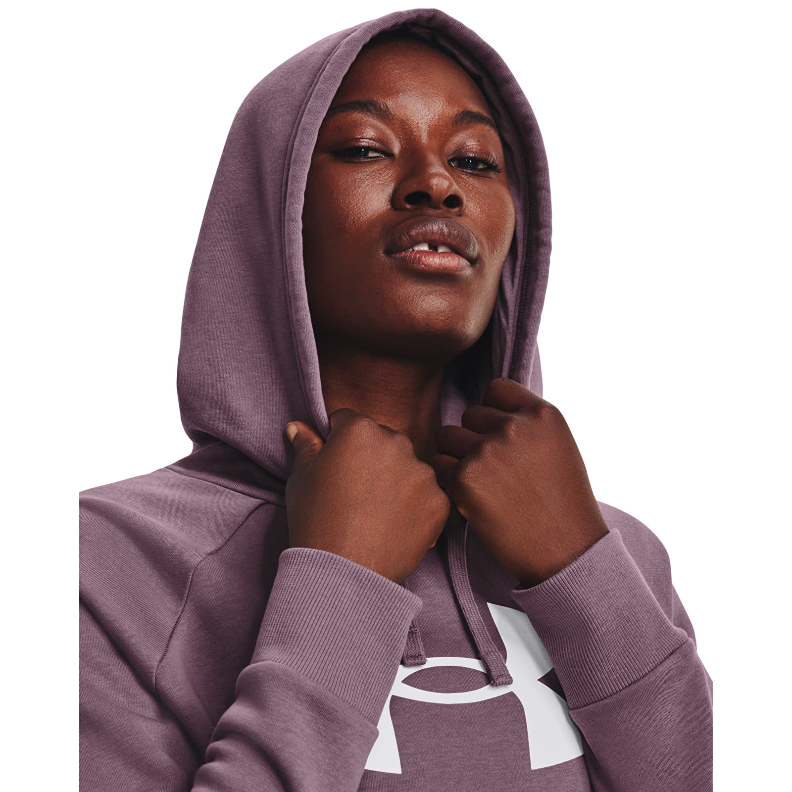 Mikinas ar kapuci un sporta krekli Under Armour Rival Fleece Big Logo Hdy Misty Purple