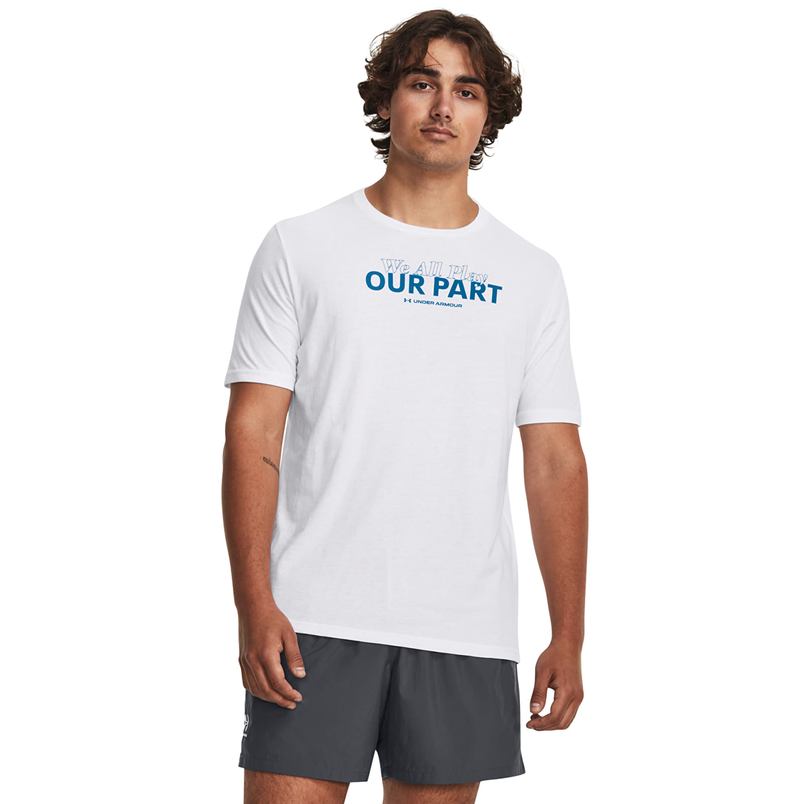 Trička Under Armour We All Play Our Part Ss White