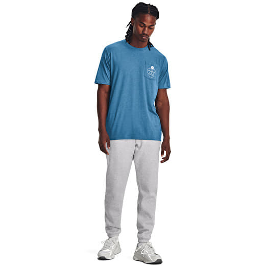 T Shirts Under Armour Lc Ccc Ss Cosmic Blue Medium Heather Queens