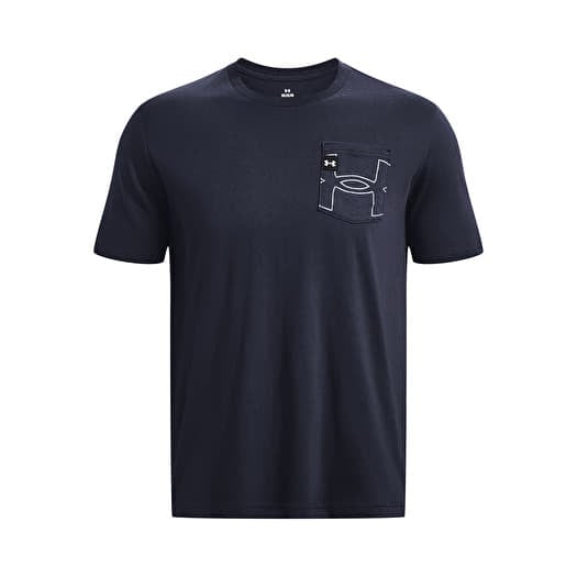 T Shirts Under Armour Elevated Core Pocket Ss Midnight Navy Queens