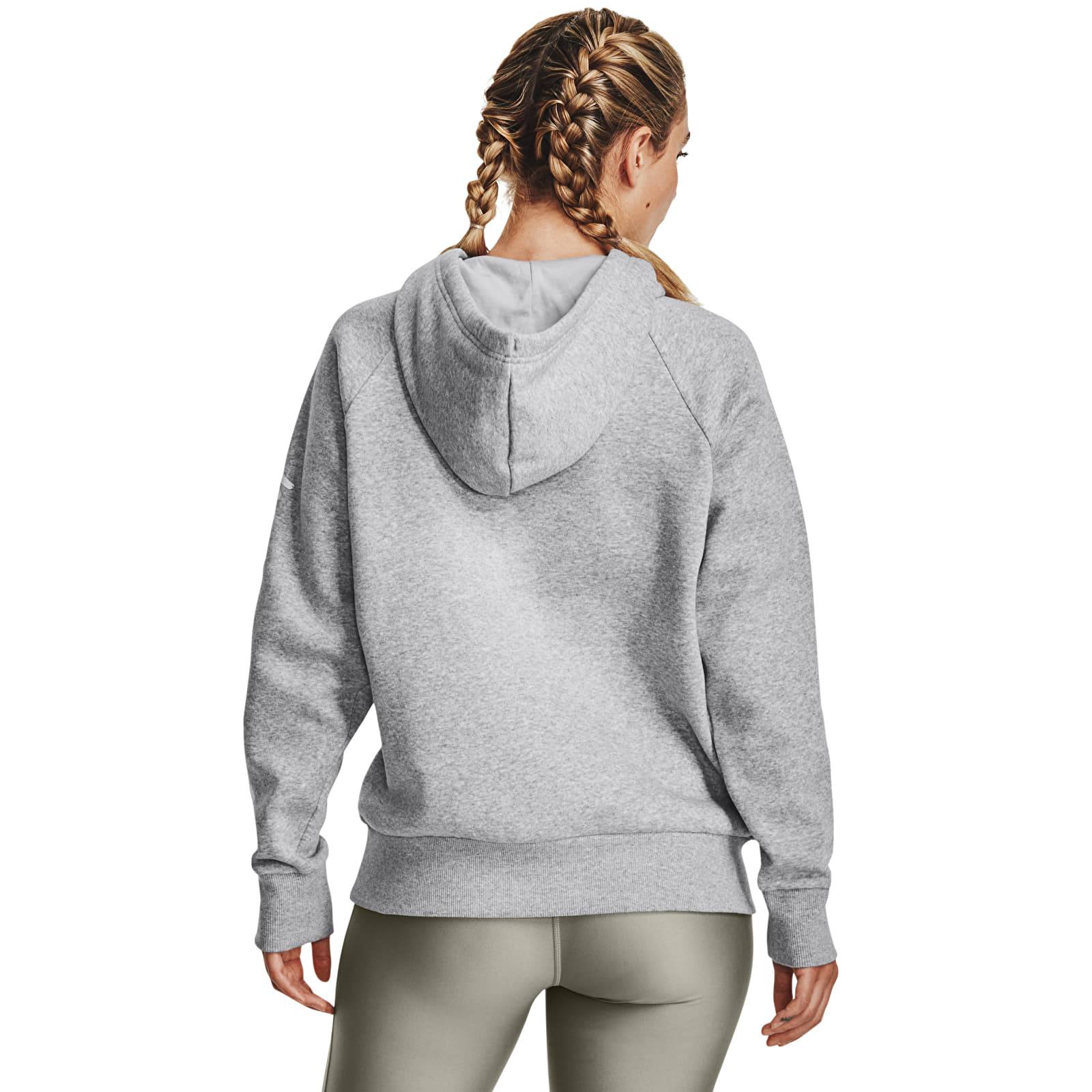Dukserice Under Armour Rival Fleece Graphic Hdy Mod Gray Light Heather