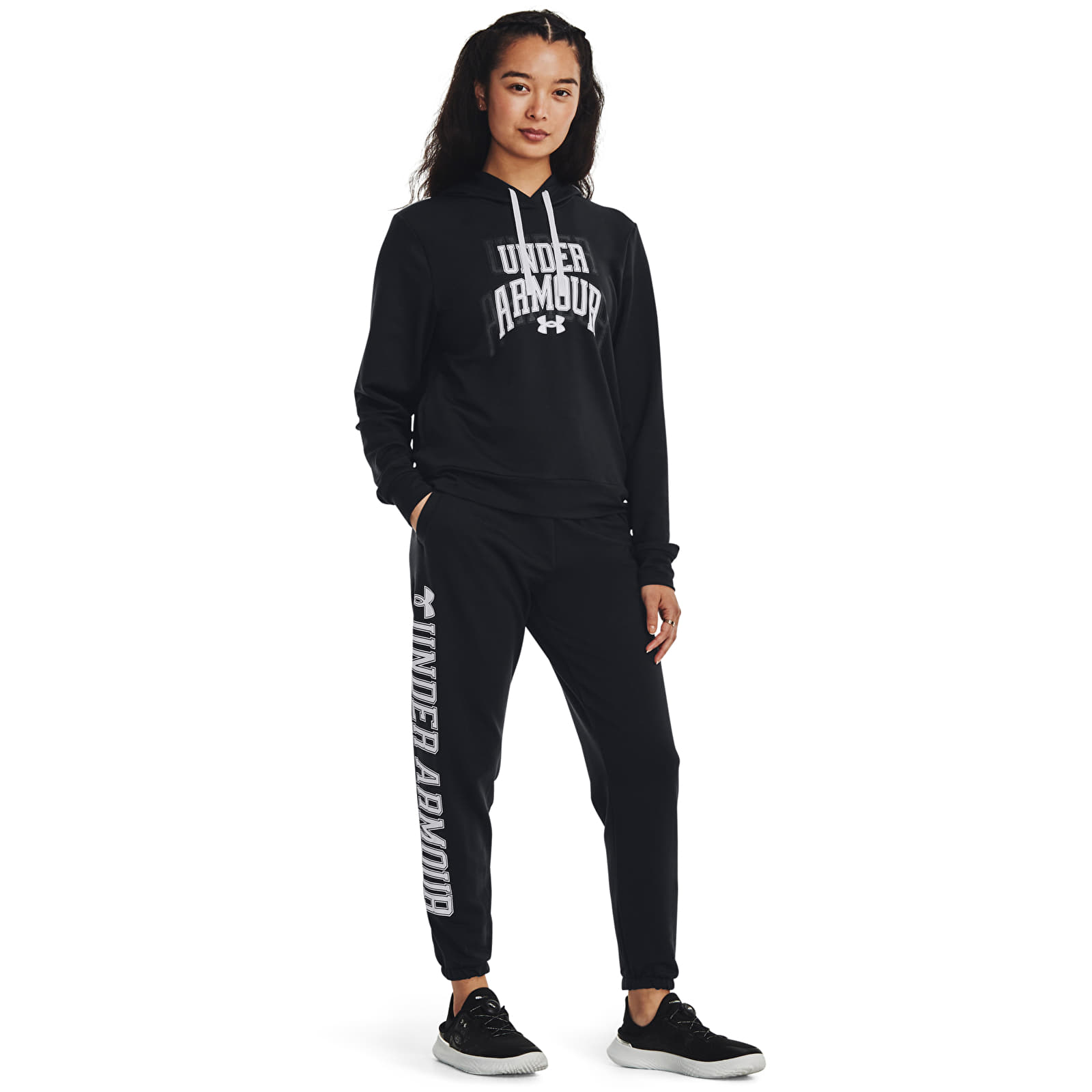 Hoodies and sweatshirts  Under Armour Rival Terry Graphic Hdy Black