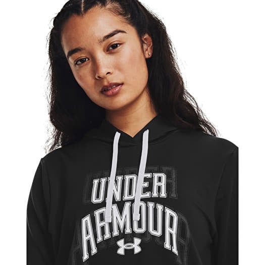 Hoodies and sweatshirts Under Armour Rival Terry Graphic Hdy Black Queens