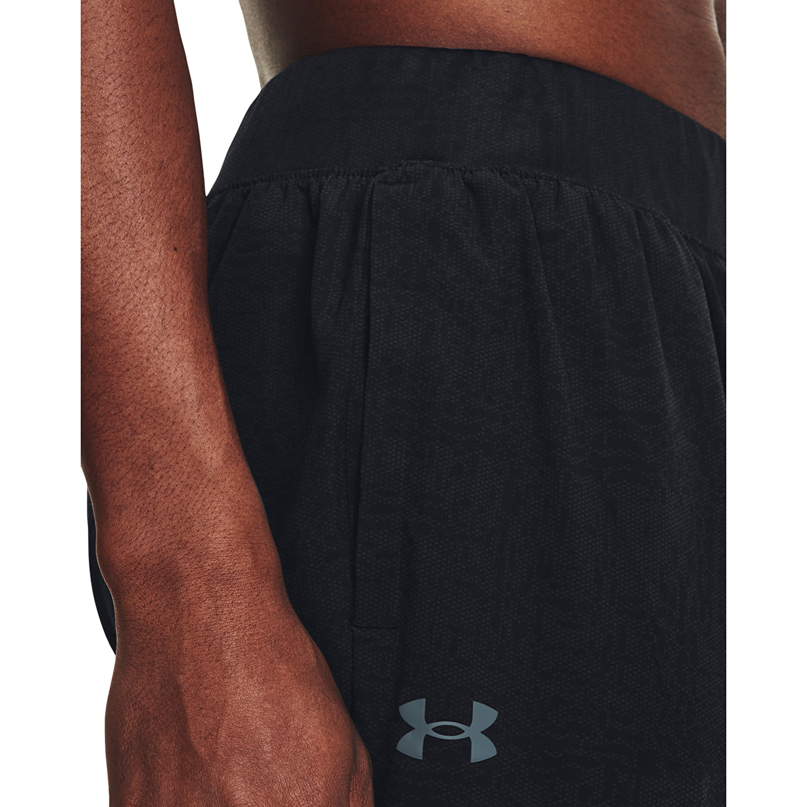 Kalhoty Under Armour Stretch Woven Prtd Jgrs Black