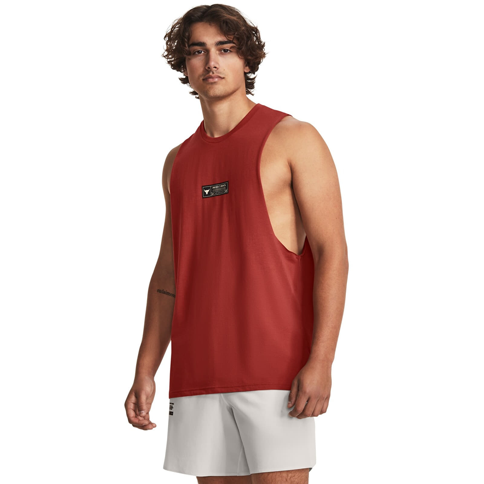 Tops Under Armour Project Rock St Dagger Tank Heritage Red