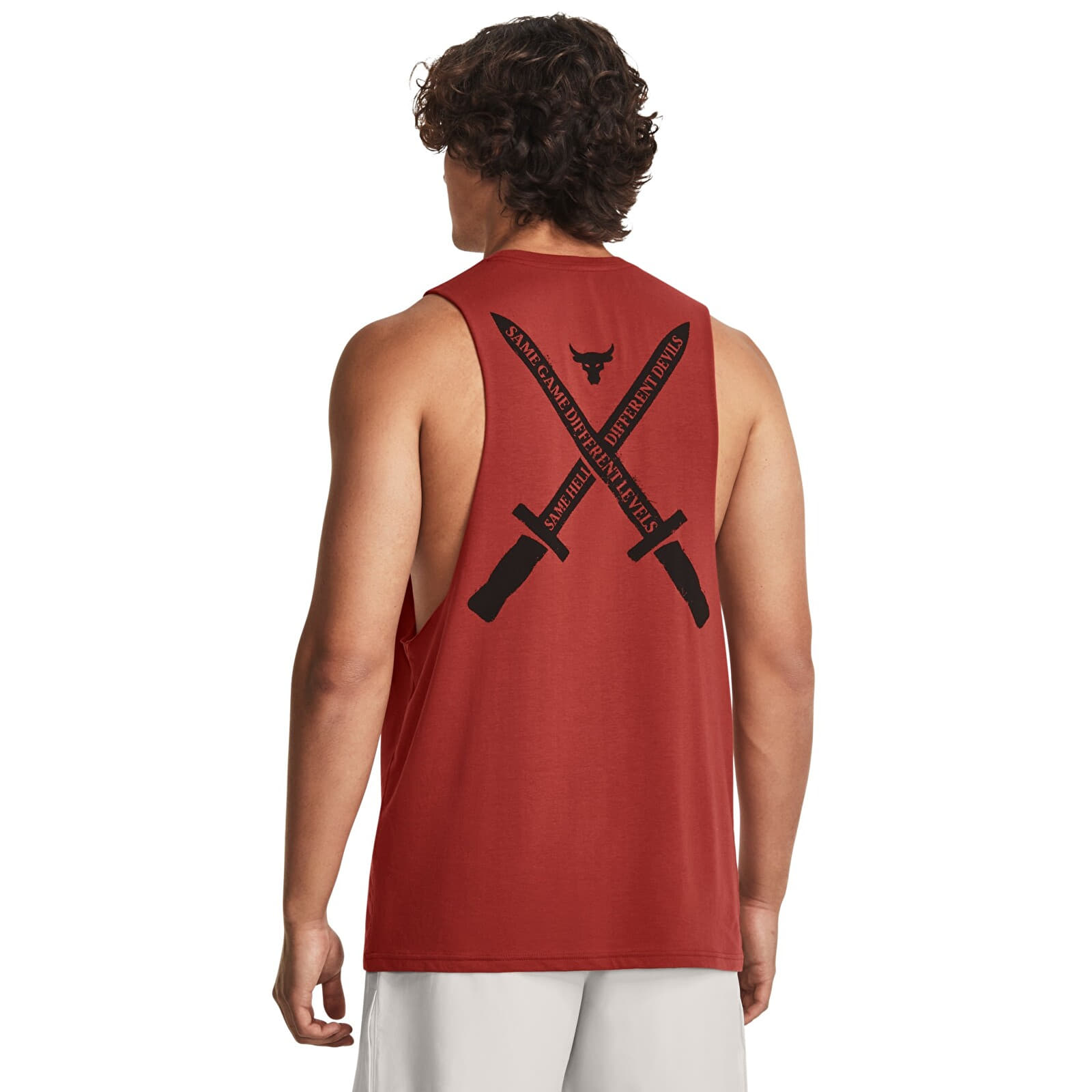 Tops Under Armour Project Rock St Dagger Tank Heritage Red