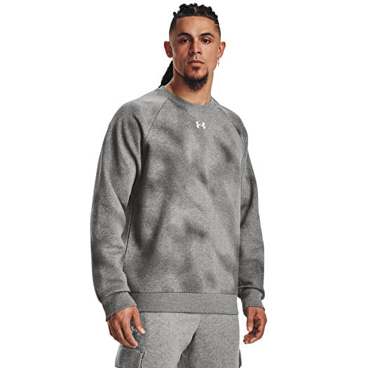 Bluza Under Armour Rival Fleece Printed Crew Castlerock Light Heather