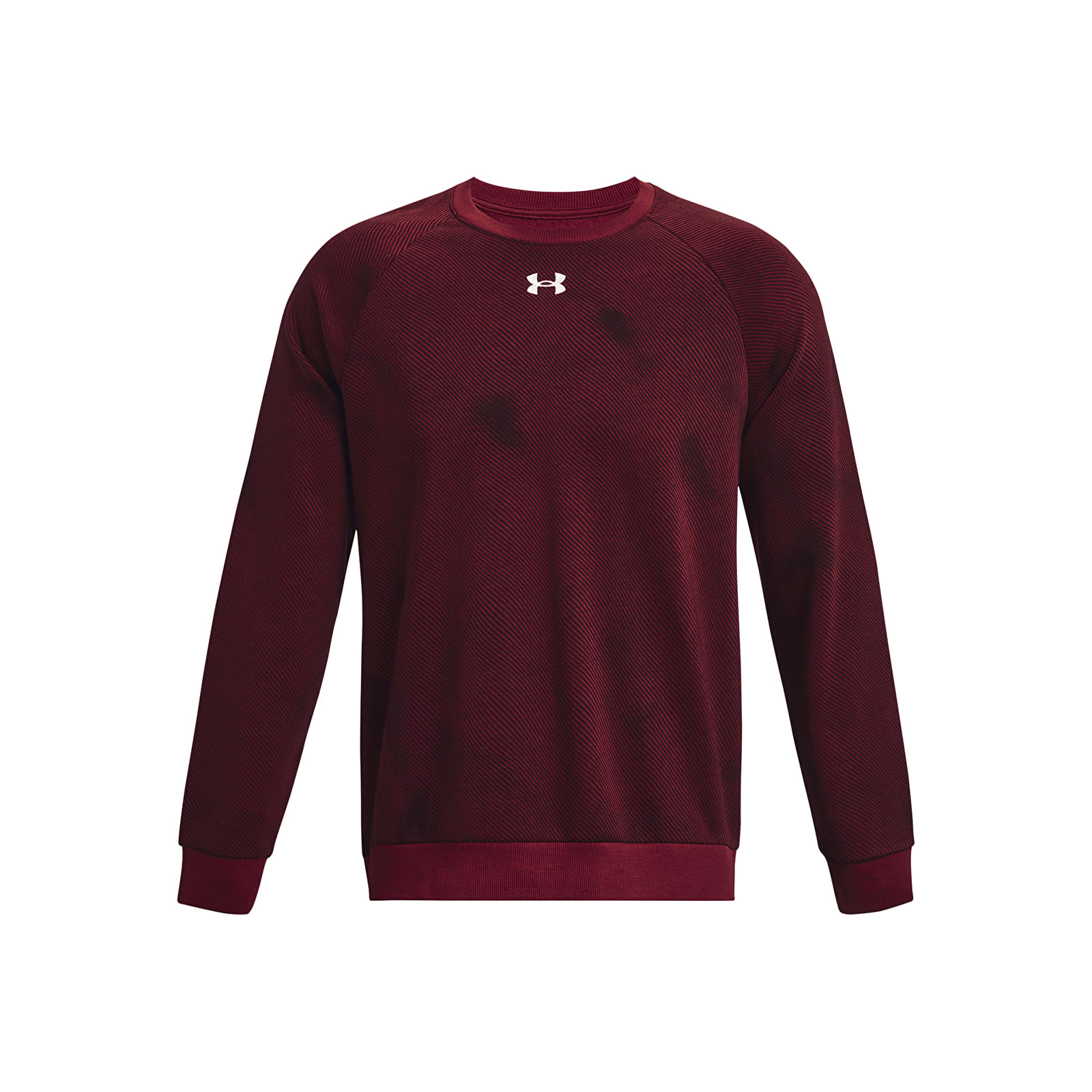Sudaderas Under Armour Rival Fleece Printed Crew Dark Maroon