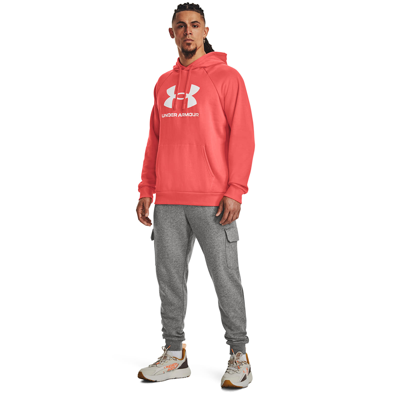 Sudaderas Under Armour Rival Fleece Logo Hd Venom Red
