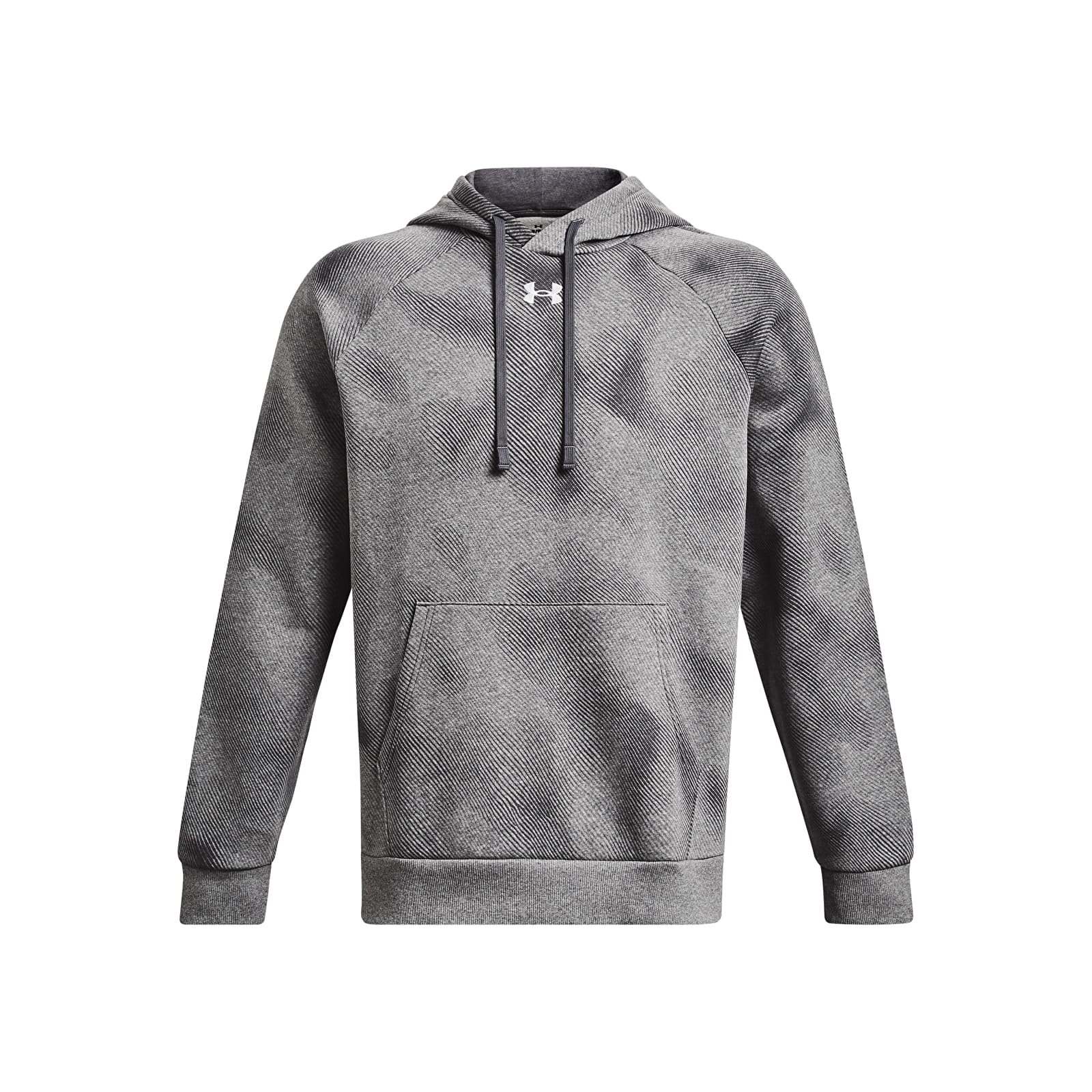 Pulóverek Under Armour Rival Fleece Printed Hd Castlerock Light Heather
