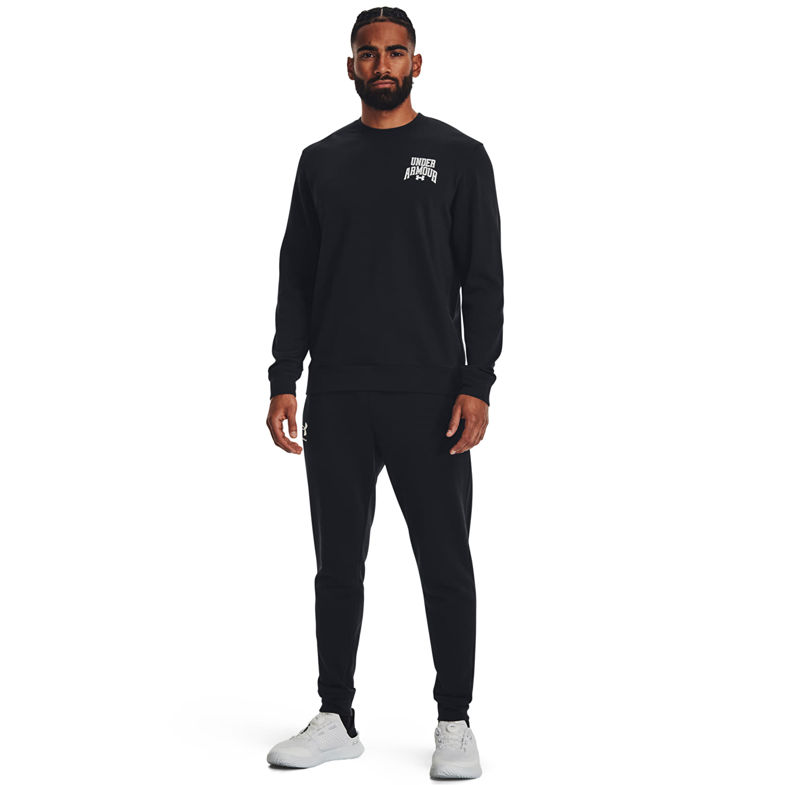 Kapuutsikud ja kampsunid Under Armour Rival Terry Graphic Crew Black