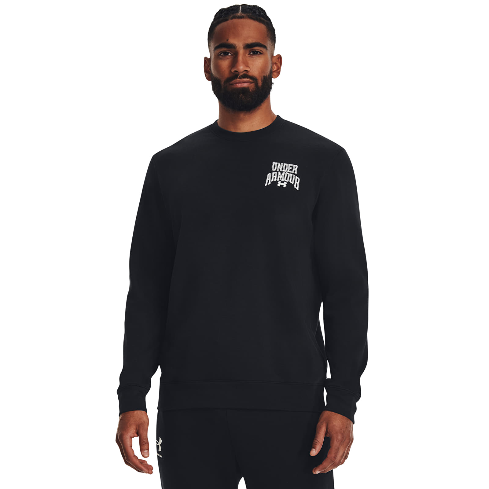 Kapuutsikud ja kampsunid Under Armour Rival Terry Graphic Crew Black