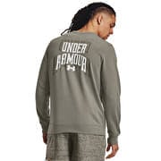 Under Armour Rival Terry Graphic Crew Grove Green