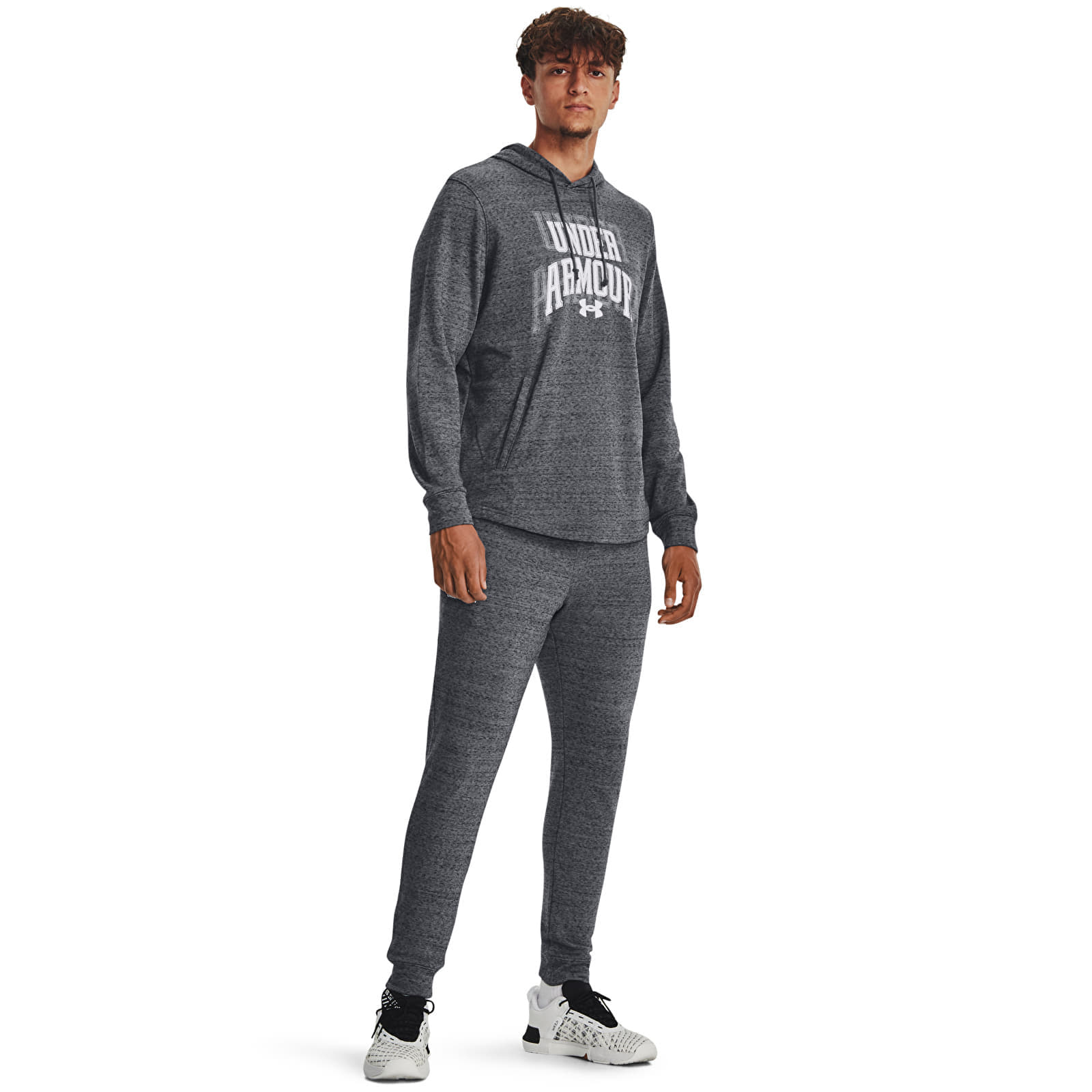 Φούτερ Under Armour Rival Terry Graphic Hd Pitch Gray Full Heather S