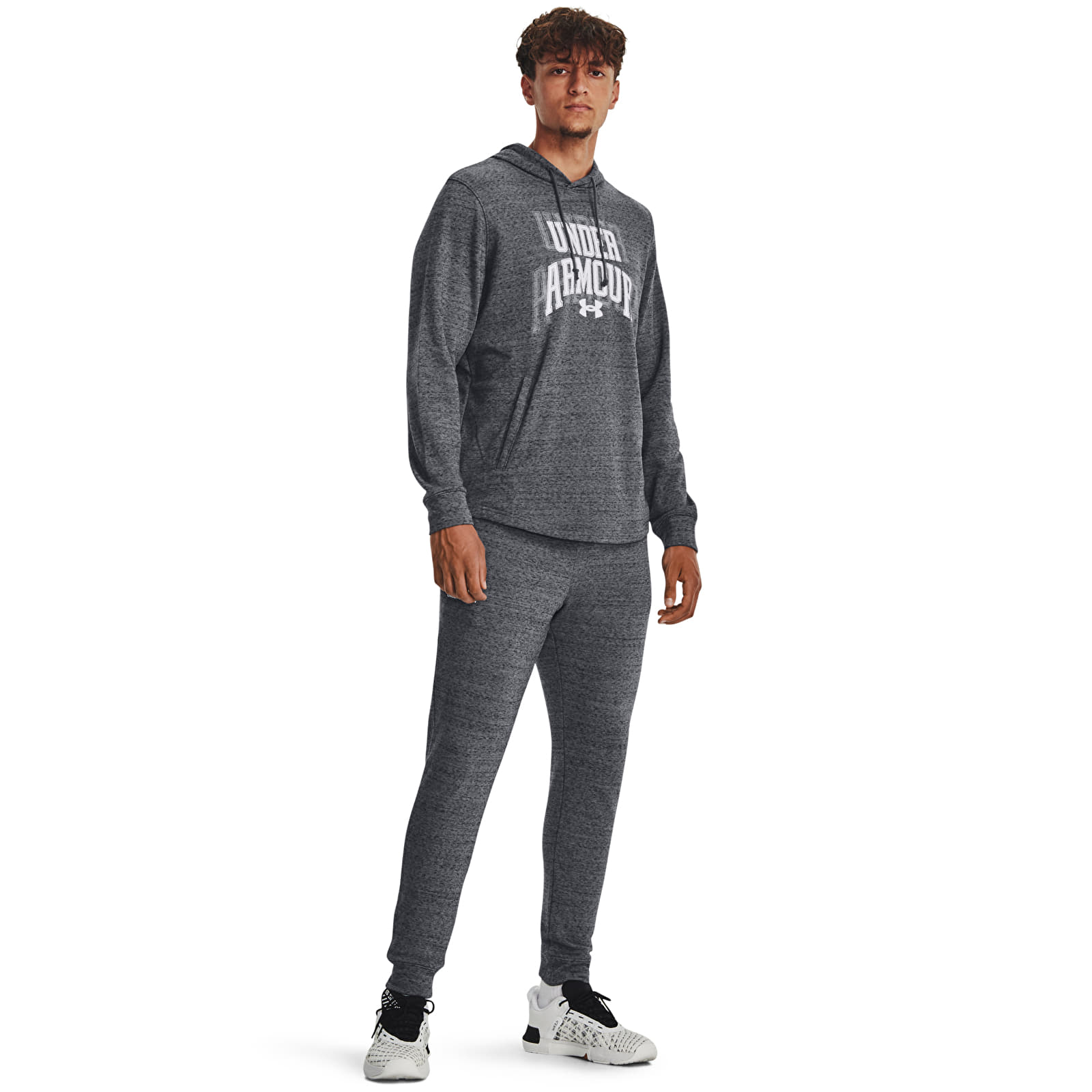 Толстовки та реглани Under Armour Rival Terry Graphic Hd Pitch Gray Full Heather