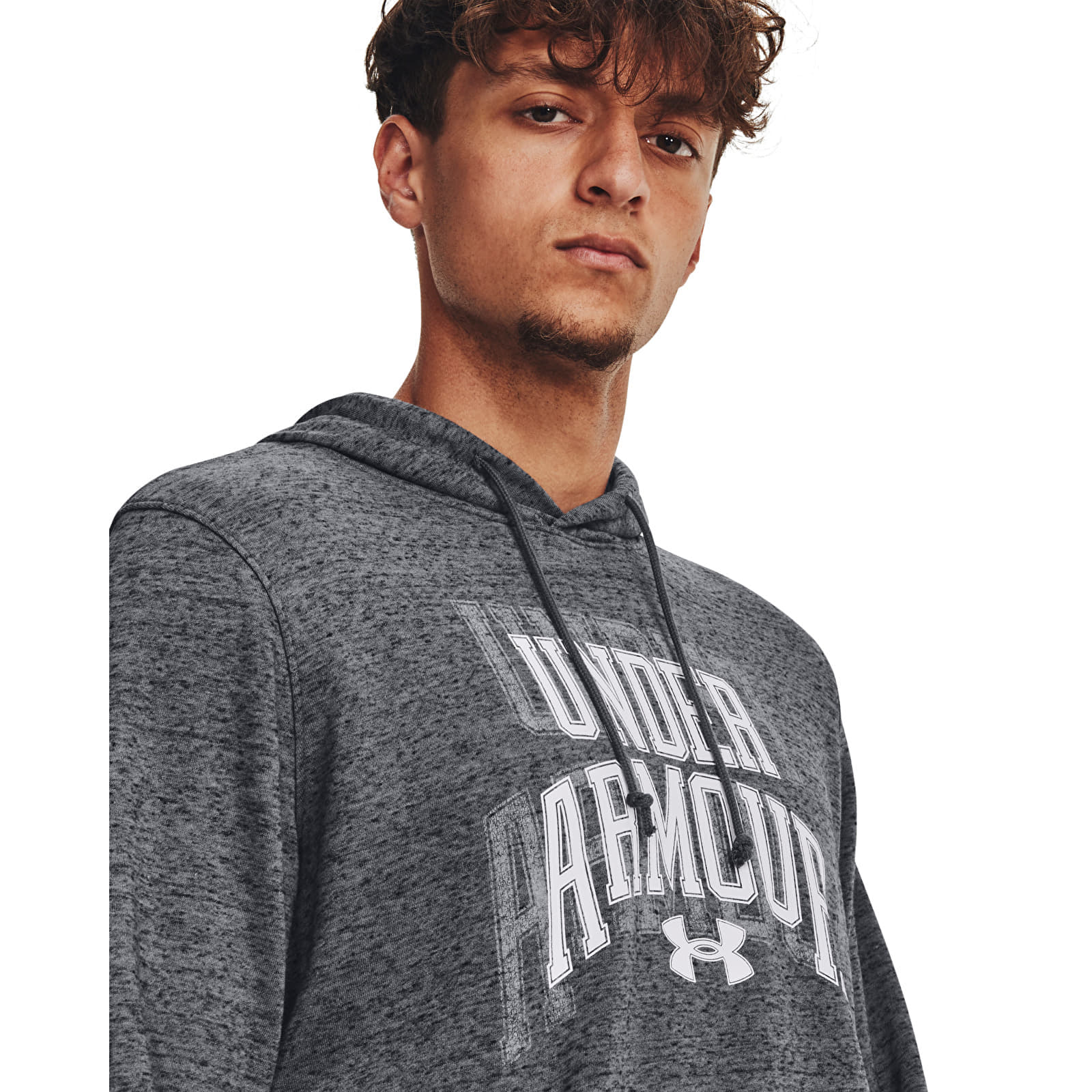 Φούτερ Under Armour Rival Terry Graphic Hd Pitch Gray Full Heather S