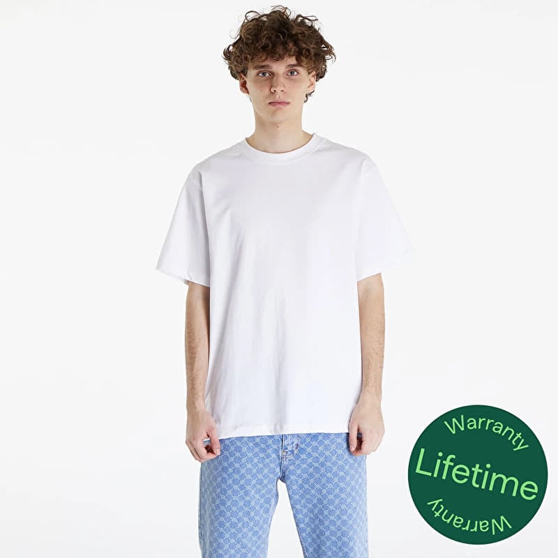 Tričko Queens Men's Essential T-Shirt With Tonal Print White