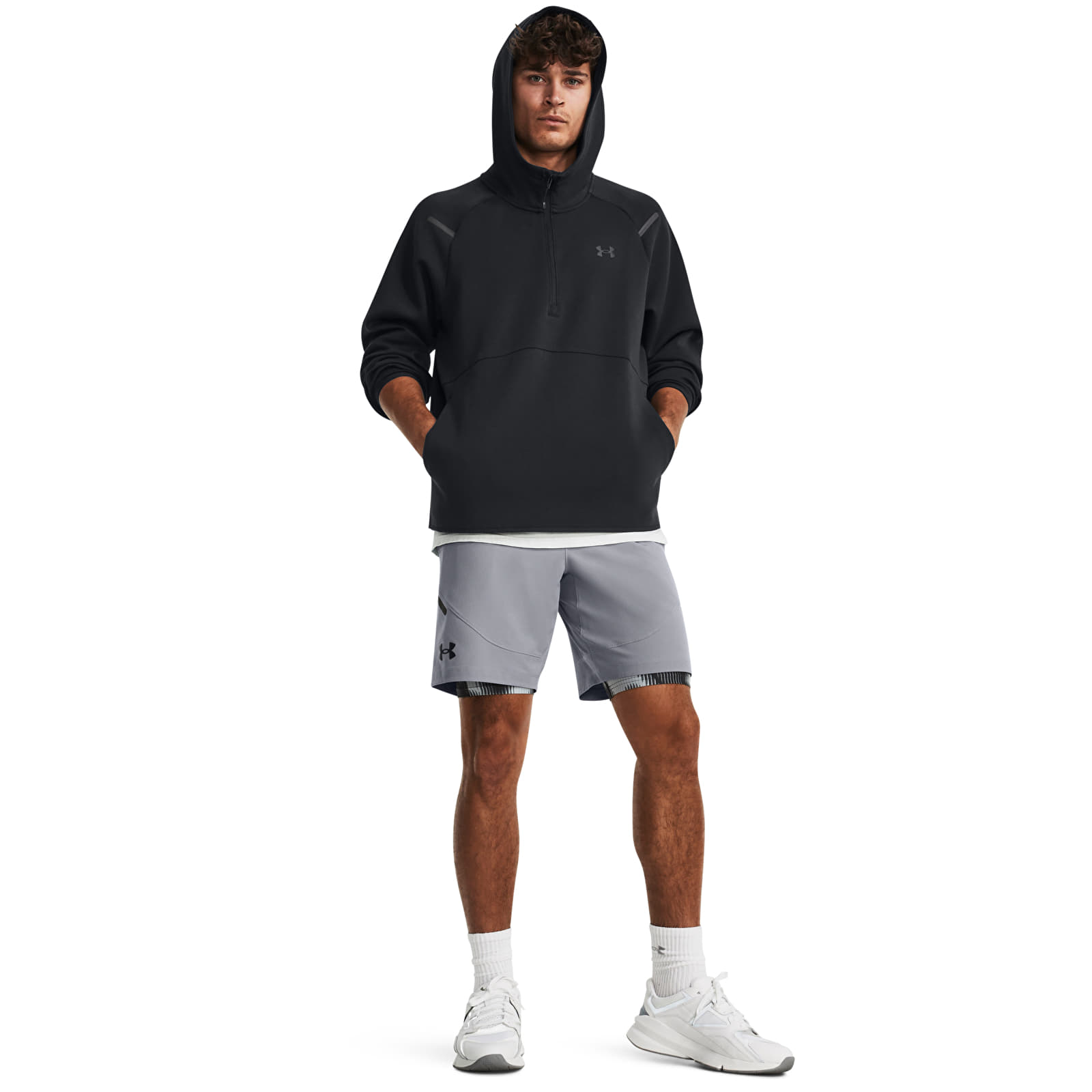 Kapuutsikud ja kampsunid Under Armour Unstoppable Flc Hoodie Black