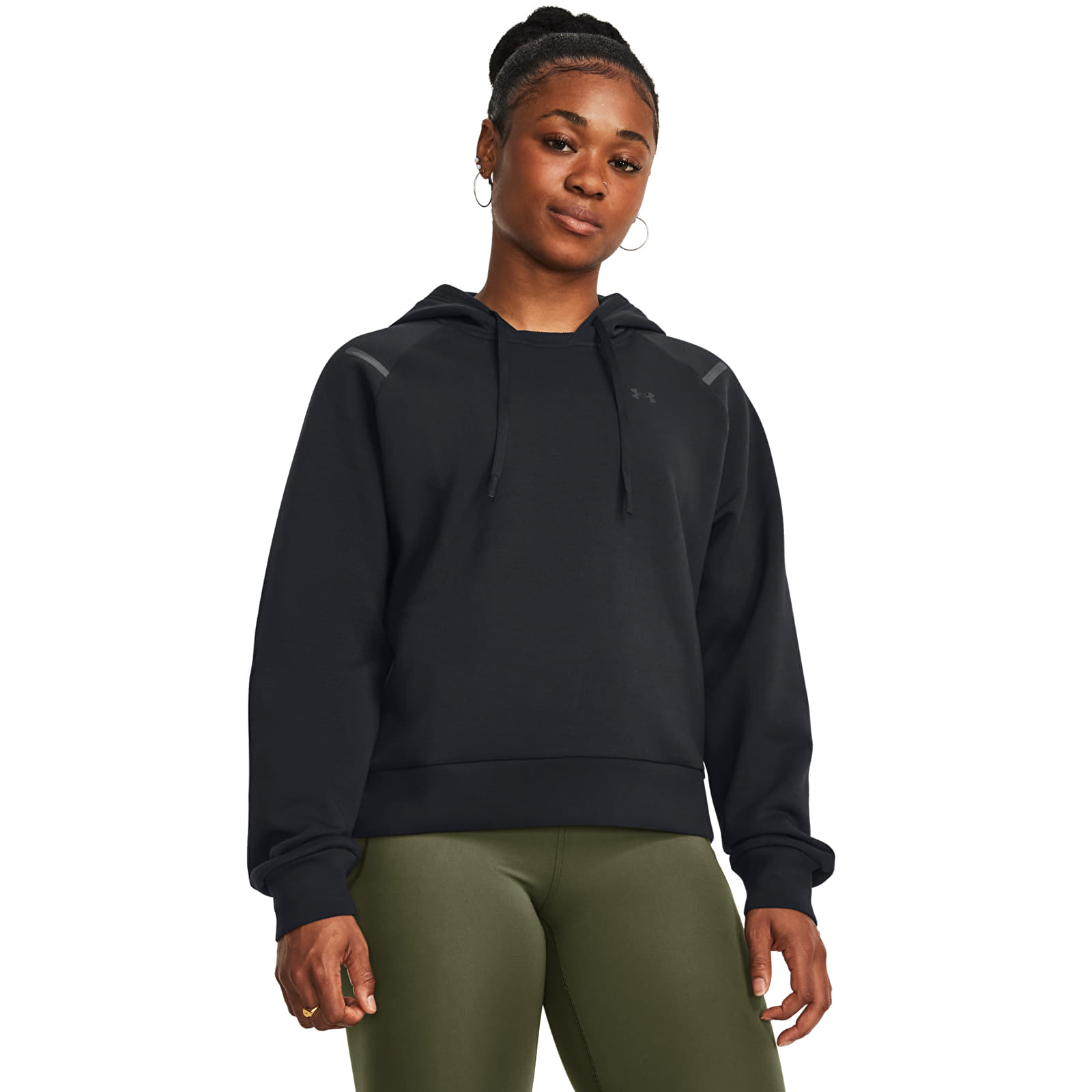 Kapuutsikud ja kampsunid Under Armour Unstoppable Flc Hoodie Black