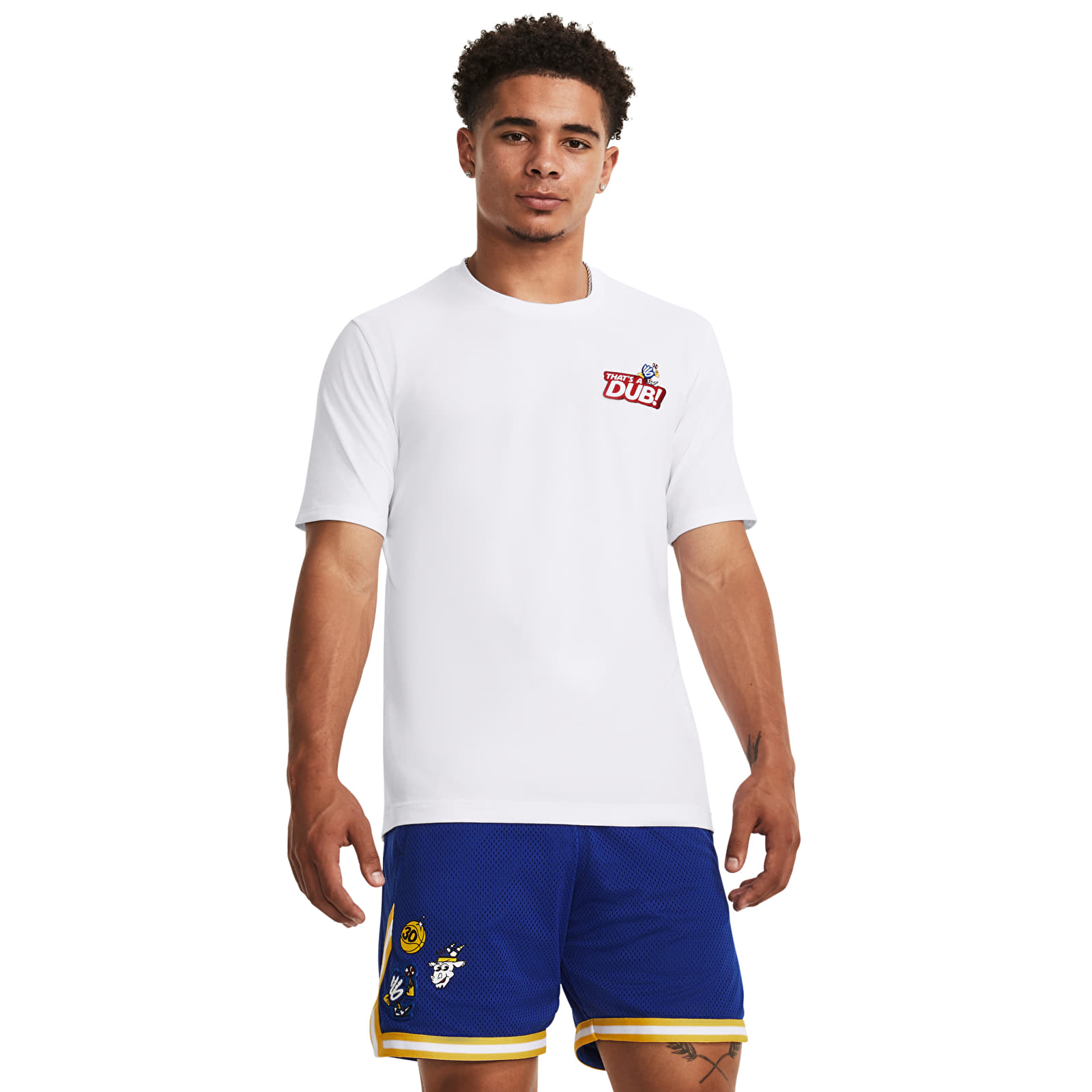 T-särgid Under Armour Curry Dub Goat Ss White