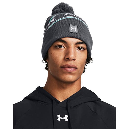 Čepice Under Armour Men'S Halftime Pom Beanie Pitch Gray