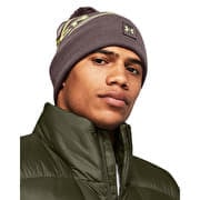 Under Armour Men'S Halftime Pom Beanie Ash Taupe
